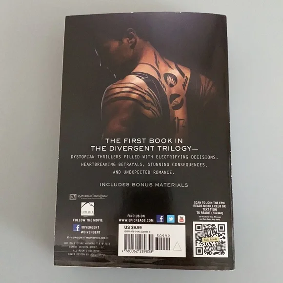 Divergent by Veronica Roth Paperback Chapter book - Picture 3 of 3